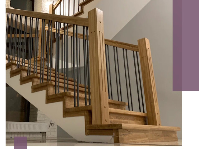 Реставрация деревянных и металлических лестниц в Сосногорске