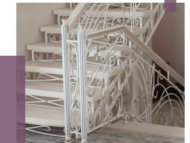 Изготовление кованых лестниц на заказ в Сосногорске от 87686 руб. | ПРОЛЁТ-Сно