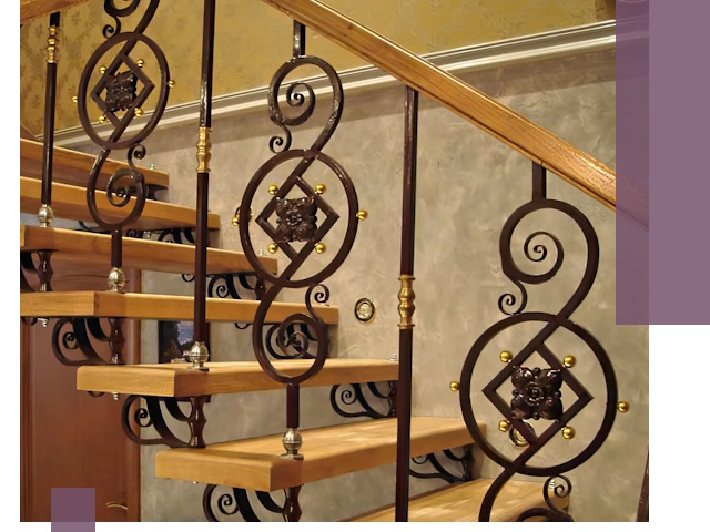 Изготовление кованых лестниц под ключ в Сосногорске