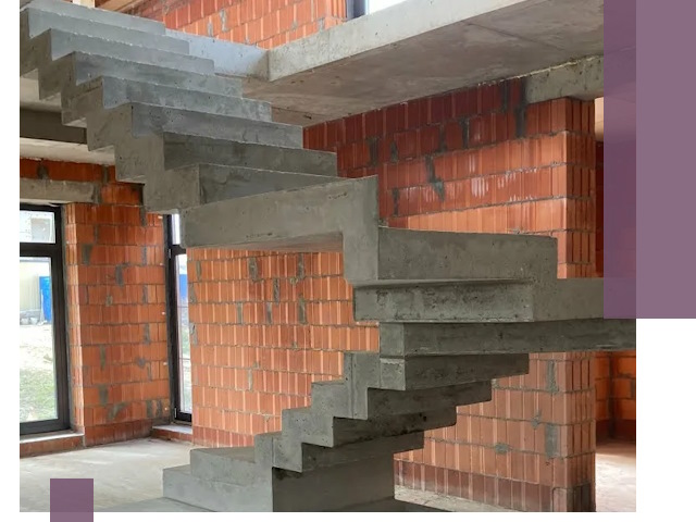 Изготовление бетонных лестниц под ключ в Сосногорске