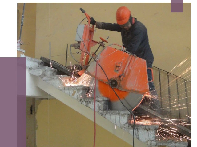 Демонтаж бетонных лестниц в Сосногорске от 4642 руб. за м2 | ПРОЛЁТ-Сно