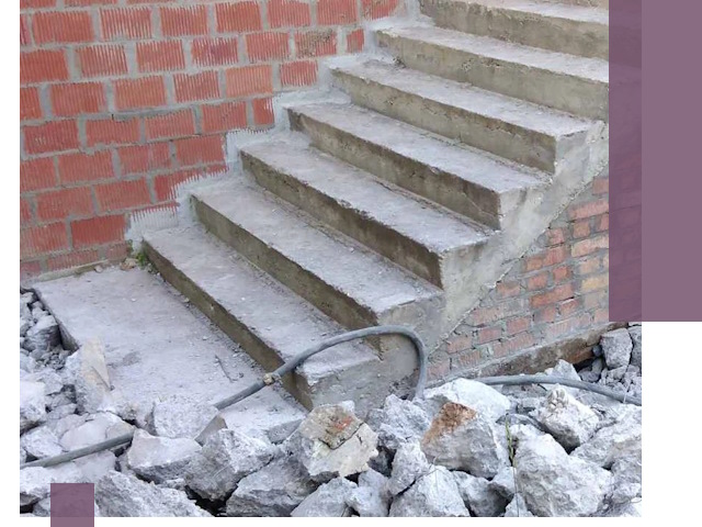 Демонтаж бетонных лестниц в Сосногорске: быстро и безопасно