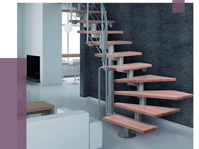 Модульные лестницы в Сосногорске от 17021 руб. — купить в ПРОЛЁТ-Сно