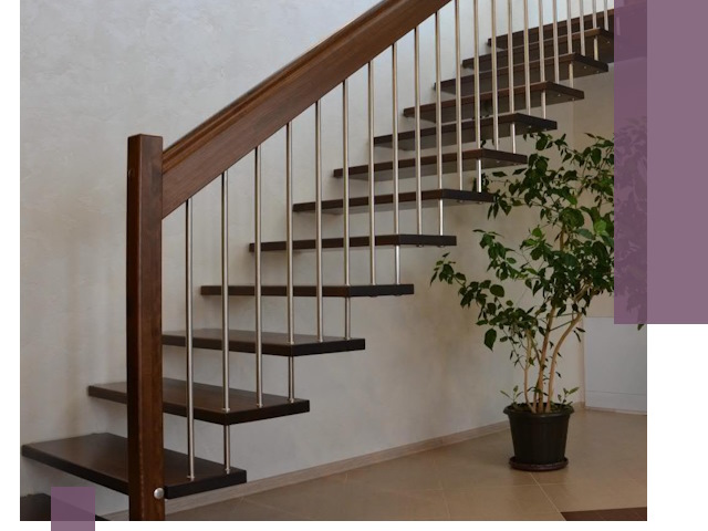 Лестницы на больцах под ключ в Сосногорске – изготовление и монтаж