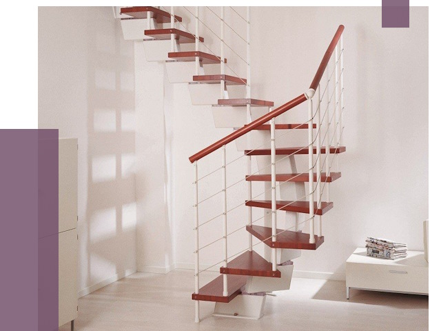 Изготовление лестниц на больцах в Сосногорске от 9800 руб. | ПРОЛЁТ-Сно