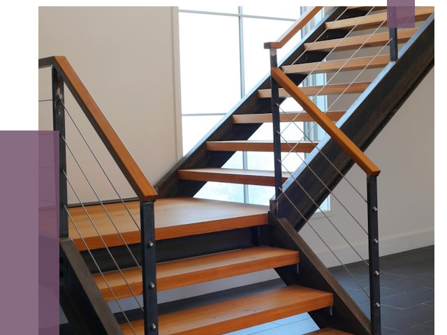 Изготовление лестниц на металлокаркасе в Сосногорске от 19085 руб. | ПРОЛЁТ-Сно