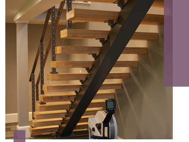 Лестницы на монокосоурах под ключ в Сосногорске - изготовление и монтаж