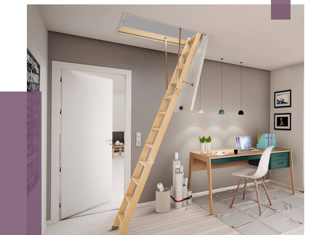 Чердачные лестницы в Сосногорске — от 14700 руб. | ПРОЛЁТ-Сно