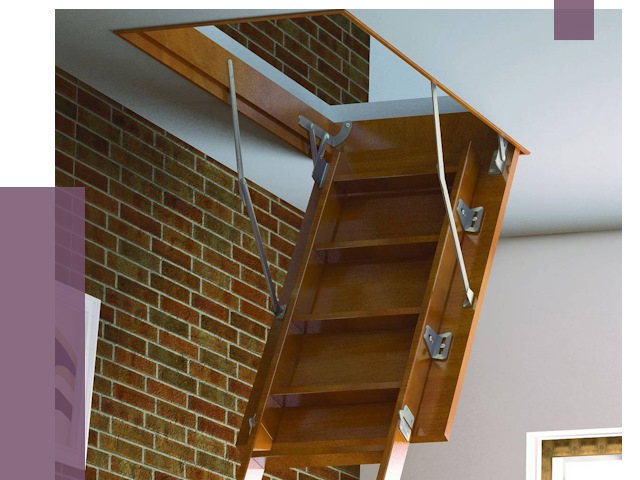 Установка чердачной лестницы в Сосногорске от 7892 руб. | ПРОЛЁТ-Сно