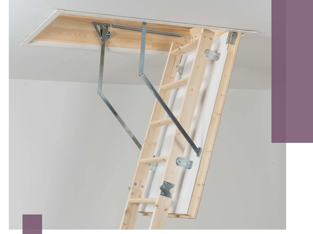 Установка чердачной лестницы под ключ в Сосногорске