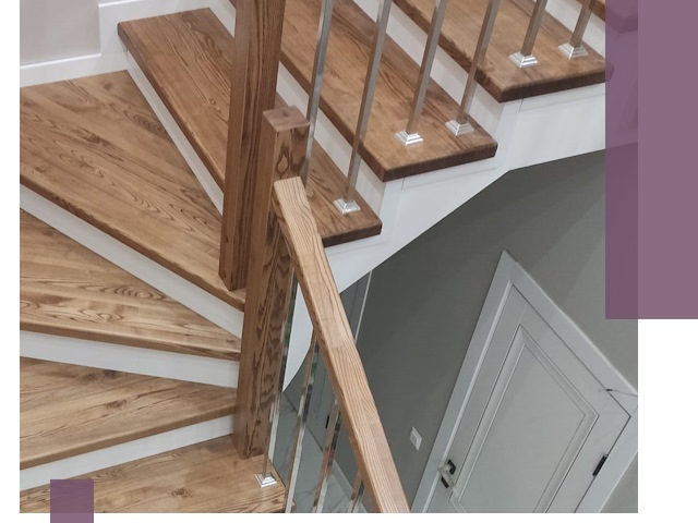 Обшивка металлических лестниц под ключ в Сосногорске