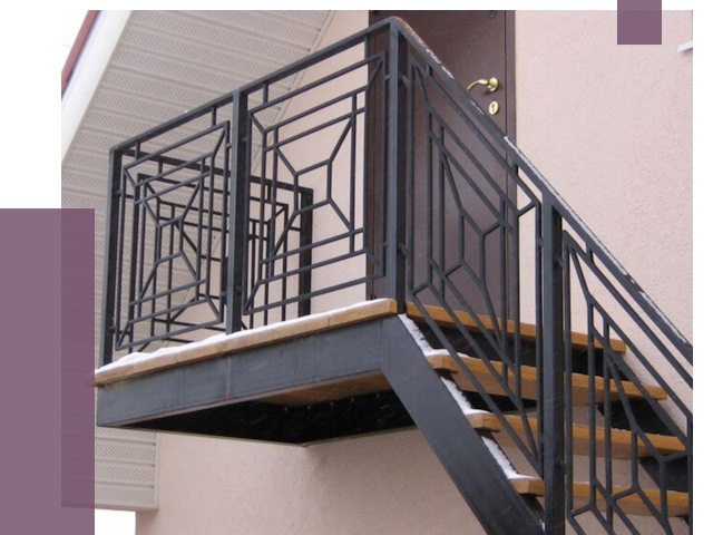 Металлические перила в Сосногорске от 4333 руб.  | ПРОЛЁТ-Сно