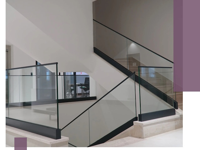 Стеклянные перила премиум-класса с установкой в Сосногорске