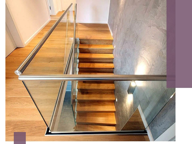 Перила для лестницы в доме — изготовление и монтаж в Сосногорске