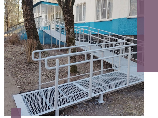 Пандусы под ключ в Сосногорске: изготовление, монтаж и демонтаж