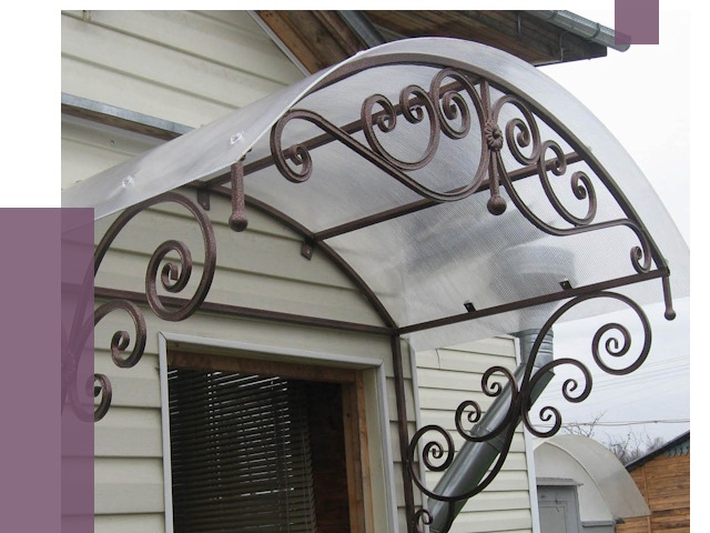 Изготовление козырьков в Сосногорске от 7428 руб. — заказать | ПРОЛЁТ-Сно