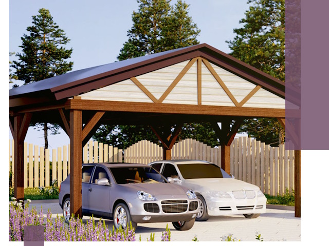 Навесы для автомобиля в Сосногорске — изготовление и монтаж