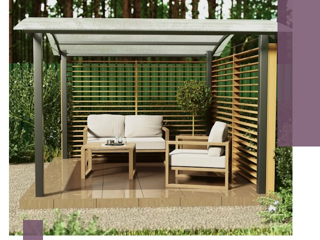 Навесы для дачи в Сосногорске: изготовление, монтаж и демонтаж