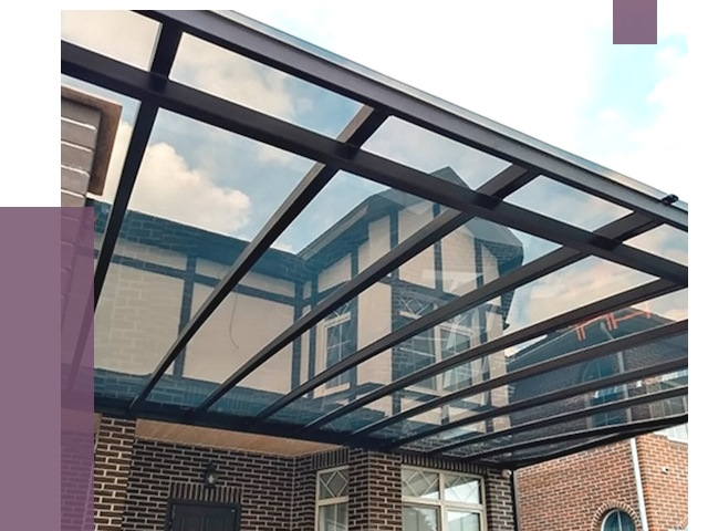 Навесы из поликарбоната в Сосногорске от 8686 руб. под ключ — ПРОЛЁТ-Сно