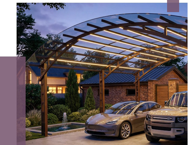 Металлические навесы в Сосногорске от 12792 руб. под ключ — ПРОЛЁТ-Сно