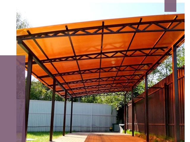 Односкатные навесы под ключ в Сосногорске от 13256 руб. 