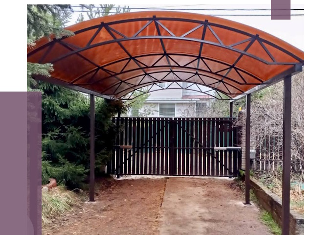 Арочные навесы в Сосногорске от 12843 руб. — изготовление и монтаж | ПРОЛЁТ-Сно