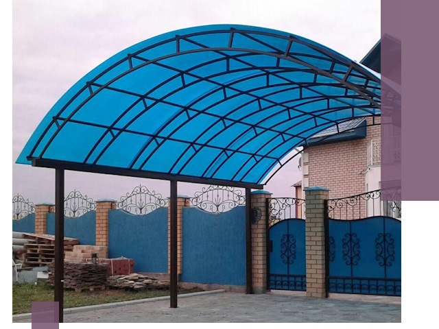 Арочные навесы под ключ в Сосногорске — изготовление и монтаж