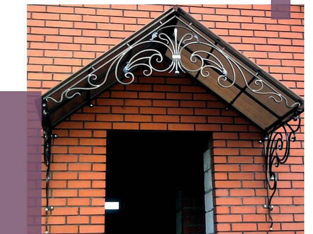 Металлические козырьки в Сосногорске от 10780 руб. 