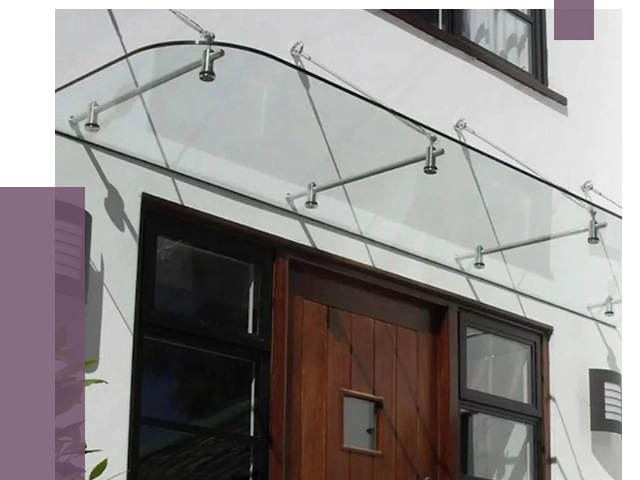 Стеклянные козырьки в Сосногорске от 19085 руб. | ПРОЛЁТ-Сно