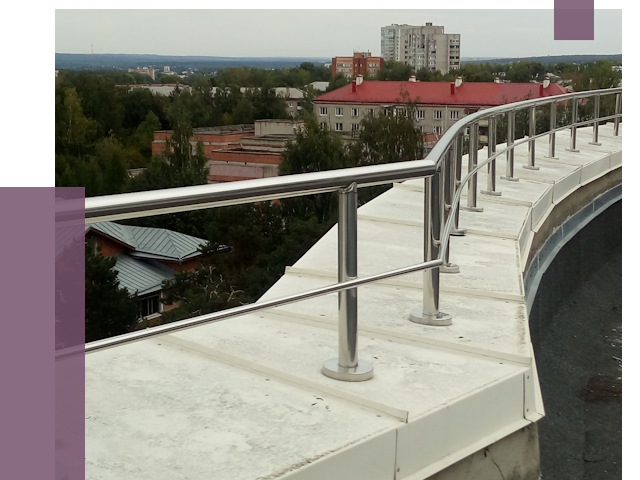 Парапеты и ограждения кровли в Сосногорске от 5003 руб.