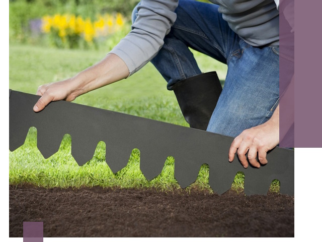 Металлические бордюры для газона в Сосногорске — изготовление и монтаж