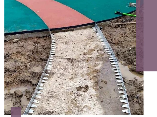 Металлические бордюры для дорожек в Сосногорске — монтаж и изготовление