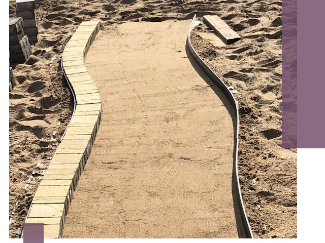 Металлические бордюры для тротуаров в Сосногорске — прочные и долговечные