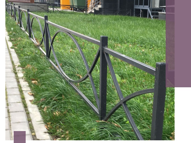Газонные ограждения из металла в Сосногорске — монтаж и продажа